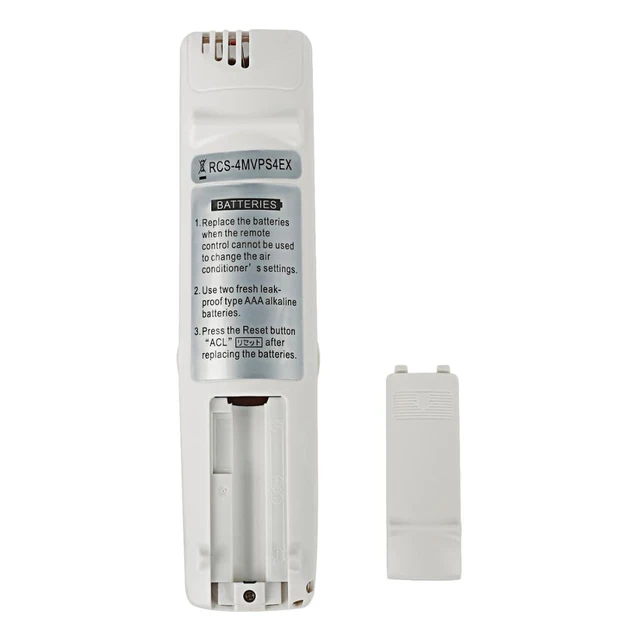 Telecomando Condizionatore Sanyo RCS-4MVPS4EX | Bianco ABS | Portata 10m | Sostitutivo Originale