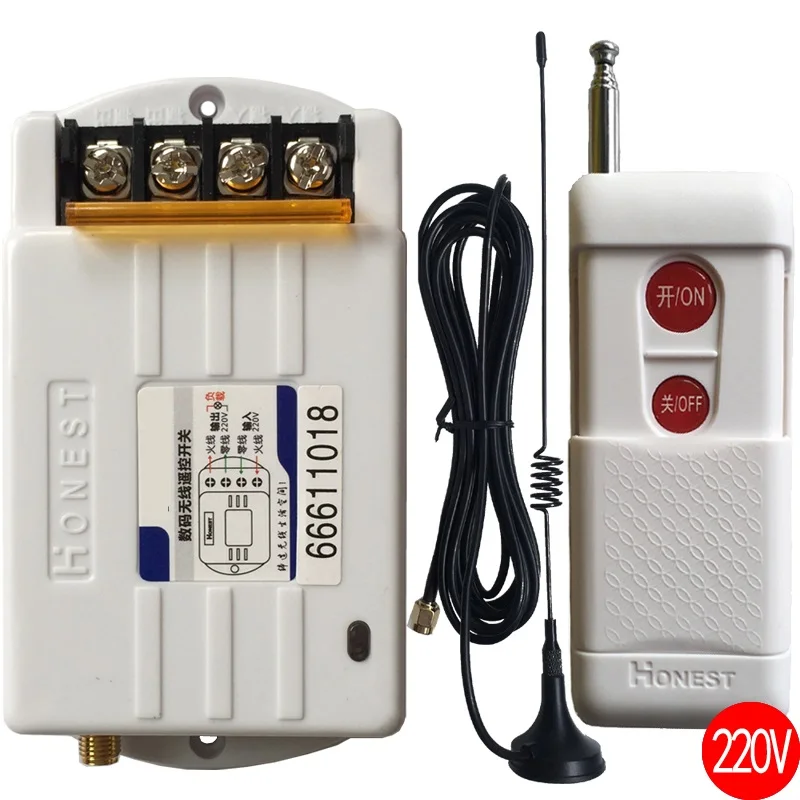 

Remote high power wireless remote control switch home 220V power control lighting self-priming water pump remote control