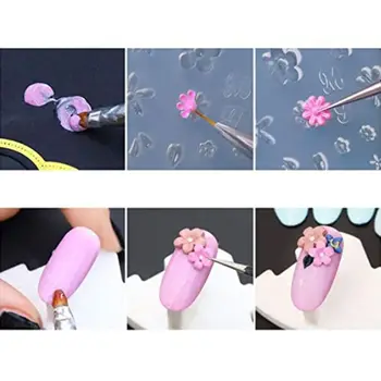 

10Pcs Mini Nail Art Silicone Mold Cat Bear Flower Letter Resin Mold Jewelry Tool Simple and useful, Healthfulness