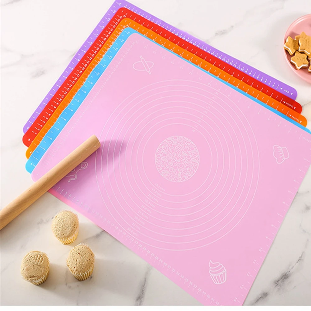 

Silicone Non-Stick Thickening Mat Rolling Dough Liner Pad Pastry Cake Pizza Bakeware Multifunctional Table Board Kitchen tools