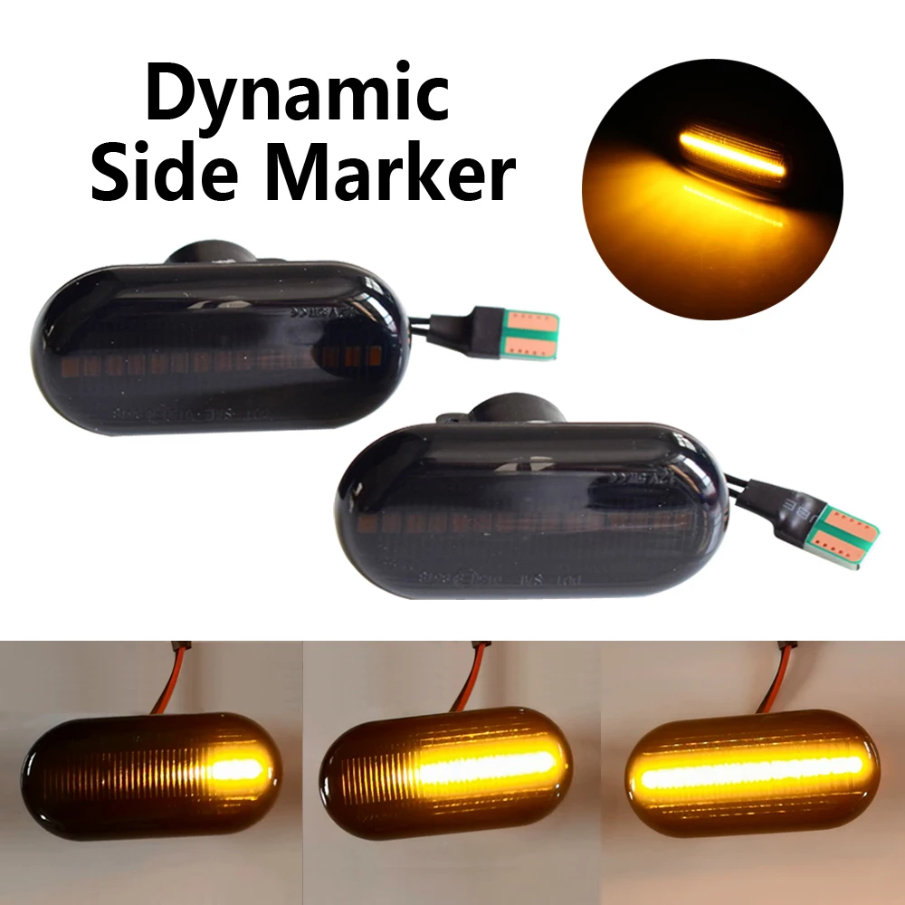 

For Renault Clio 1 2 Kangoo Twigo Dacia Duster Dokker Nissan Interstar Primastar Led Dynamic Turn Signal Lights Side Marker