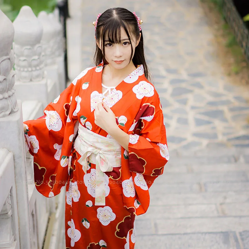 Японское традиционное платье для свадебной вечеринки, женское кимоно в японском стиле, банные халаты юката, винтажные костюмы для костюмированной вечеринки Sakura Haori
