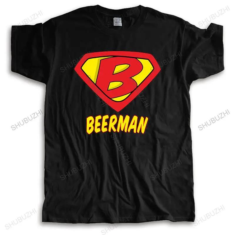 Летняя хлопчатобумажная футболка мужская брендовая Beerman Мужская из тонкой