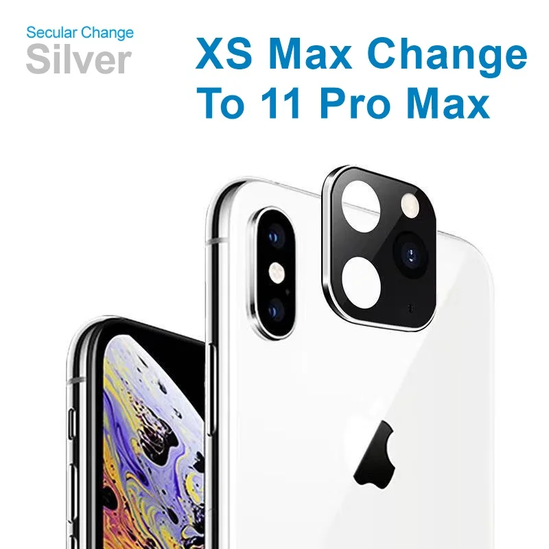 For Iphone XS Max Tongdaytech сплав мобильного телефона Lentes камера Крышка для iPhone X XS MAX объектив секунды изменить для iPhone 11 PRO/11 PRO MAX - Цвет: For Iphone XS Max