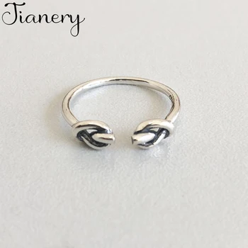 

JIANERY Fashion 925 Sterling Silver Bow Rings For Women Engagement Statement Finger Ring anillos mujer joyas de plata 925