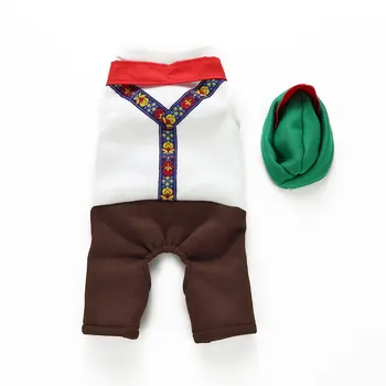 

Bar Male Waiter Style Dog Christmas Costume Winter Dog Clothes For Small Dog Clothes Dresses Coat Jacket Party Pet Shirts Set