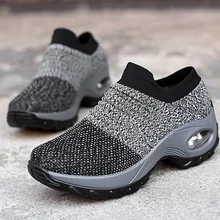 Женская обувь для бега, уличная прогулочная амортизация, дышащая спортивная обувь, EDF88