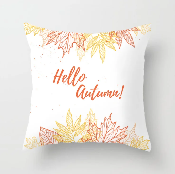 Осенняя наволочка с Кленовым листом, Полиэстеровые наволочки для подушек, наволочки для дивана, декоративная наволочка для автомобиля, украшение для дома - Цвет: 12