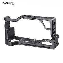UURig Aluminum Alloy Camera Cage with Cold Shoe Arri Positioning Hole 1/4 Screw for Canon EOS M6 Mark II Mirrorless Camera