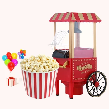 

Hot Popcorn Machine Small Mini Electric Carnival Popcorn Maker 1200W Corn Making Machine For Household DIY Corn Popper EU Plug