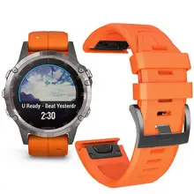 YOOSIDE Fenix 6X браслет 26 мм Quick Fit силиконовые спортивные водонепроницаемые часы ремешок для Garmin Fenix 5X5X Plus/Fenix 3 HR