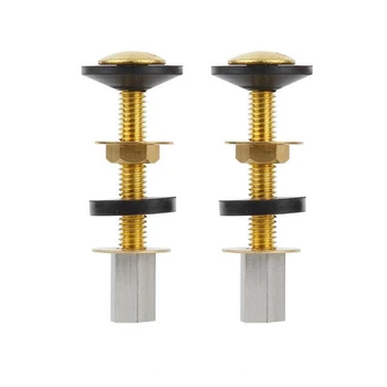 

Toilet accessories sets Bathroom fixture fastner screw bolt hardware sets for water tank fixing Accessory 2pc/set Copper quality