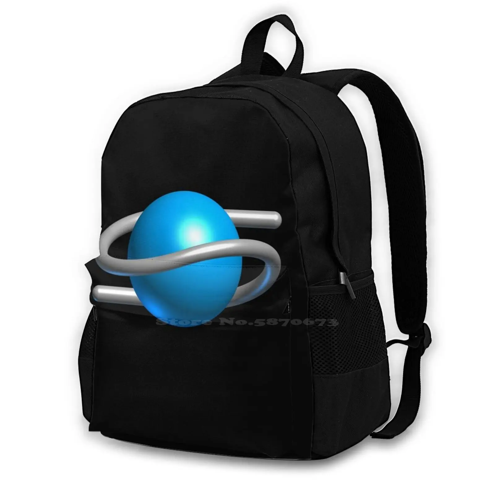 

Стильный дорожный рюкзак для ноутбука, школьный рюкзак с логотипом Saturn, японский логотип Saturn, игра Saturn 90s