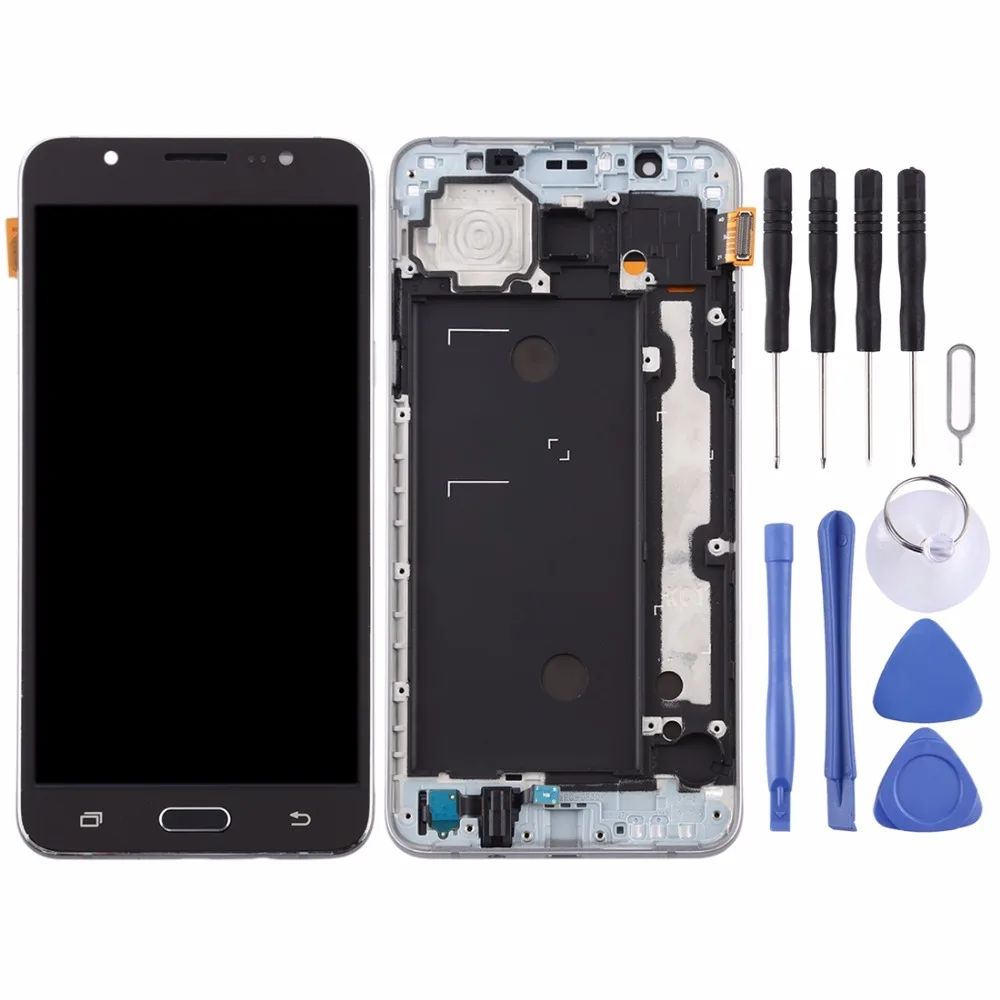 TFT материал ЖК-экран и дигитайзер Полная сборка с рамкой для Galaxy J7()/J710F