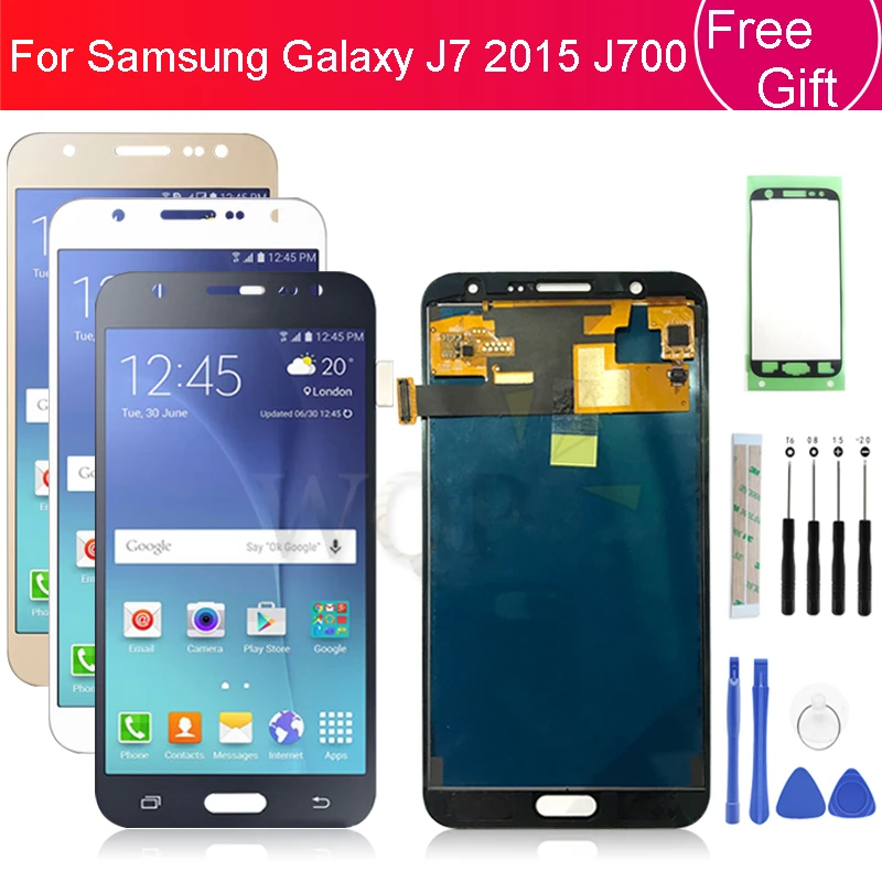 ЖК-дисплей для Samsung Galaxy J700f J700 2015 сенсорный экран дигитайзер в сборе J700M J700H сменный