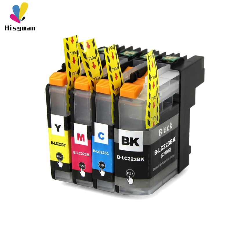 

Hisywan LC223 LC221 Ink cartridge For Brother LC 223 DCP-J4120DW MFC-J4420DW/J4620DW/4625DW/5320DW/5620DW/5625DE/5720DW printer