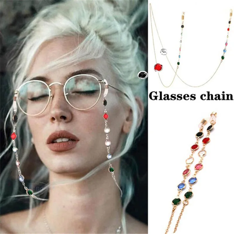 

2020 Chic Fashion Reading Glasses Chain for Women Metal Sunglasses Cords Casual Pearl Beaded Eyeglass Chain for Glasses Women