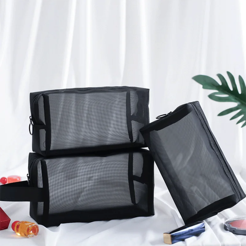 Women gridding Cosmetic Bag Travel Function Makeup Case Zipper Make Up Organizer Storage Pouch Toiletry Wash | Украшения и