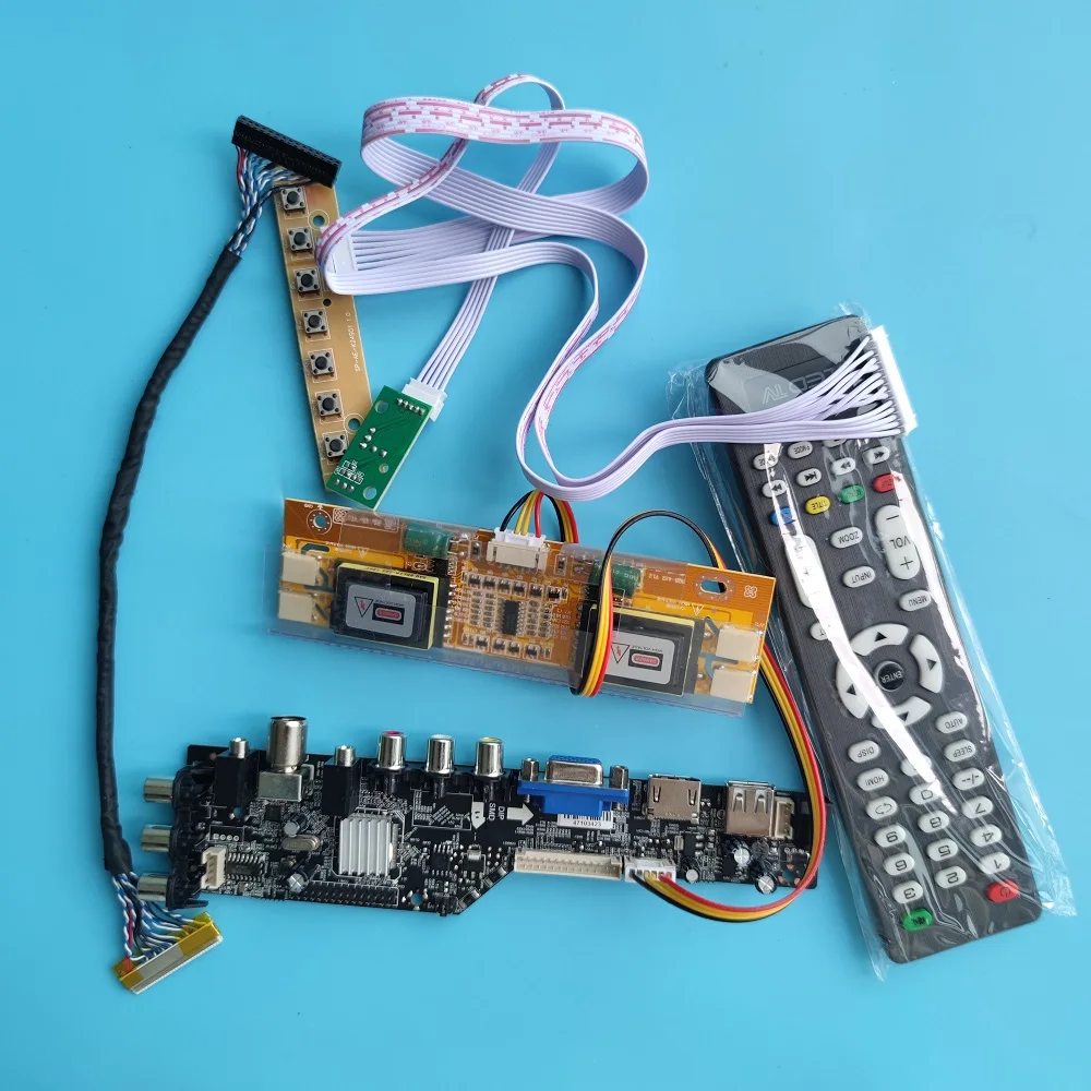 Комплект для M190EG01 1280x1024 DVB-T DVB-T2 дистанционного плата драйвера контроллера