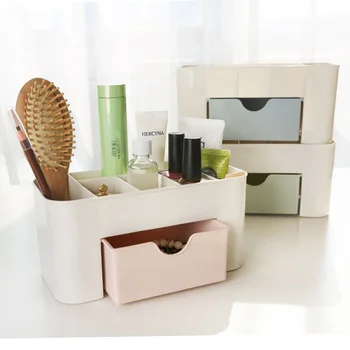 

Home Desktop Storage Box Cosmetic Seperated Desk Living Room Stationery Sundries Organizer Case Remote Control Shelf