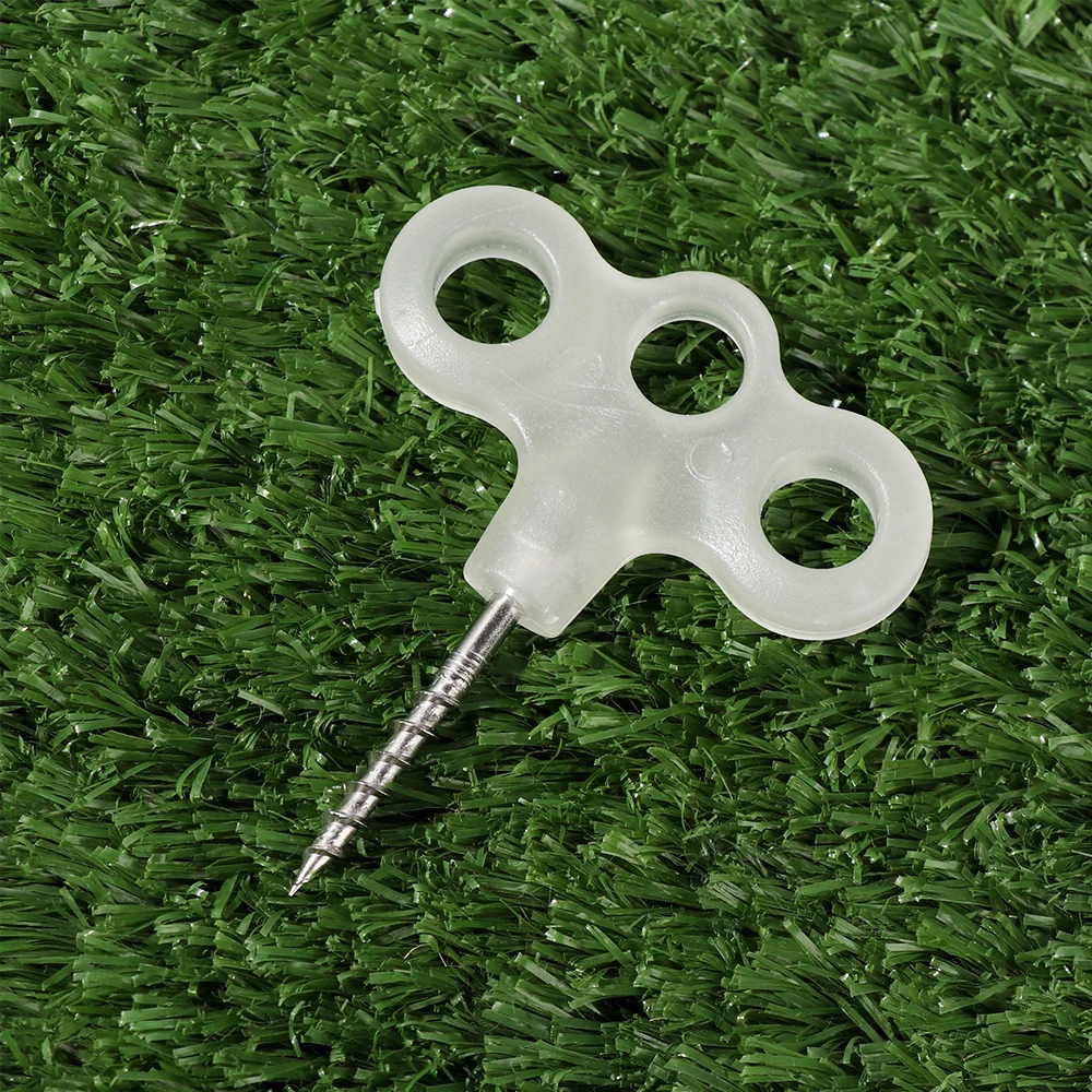 Wind Rope Buckles Tent Accessories Luminous Ground Screws 3eyes Screw Nails