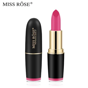 

Miss Rose Black Bullet Lipstick Matte Lipstick Makeup Easy to Wear