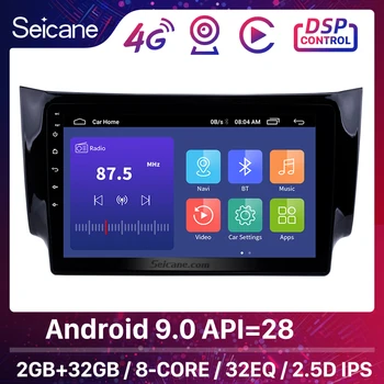 

Seicane 10.1 Inch Android 9.0 RAM 2G Car GPS Multimedia Player Head Unit For 2012 -2016 NISSAN SYLPHY Car Radio Support TPMS DVR