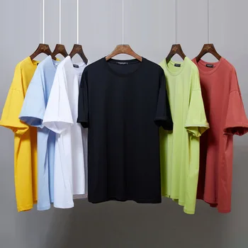 

100% Soft Cotton White Oversized Fashion Tshirt Men Basic 2020 New Solid Color T Shirt Man Plus Size 4XL 5XL 6XL 7XL Green Tees