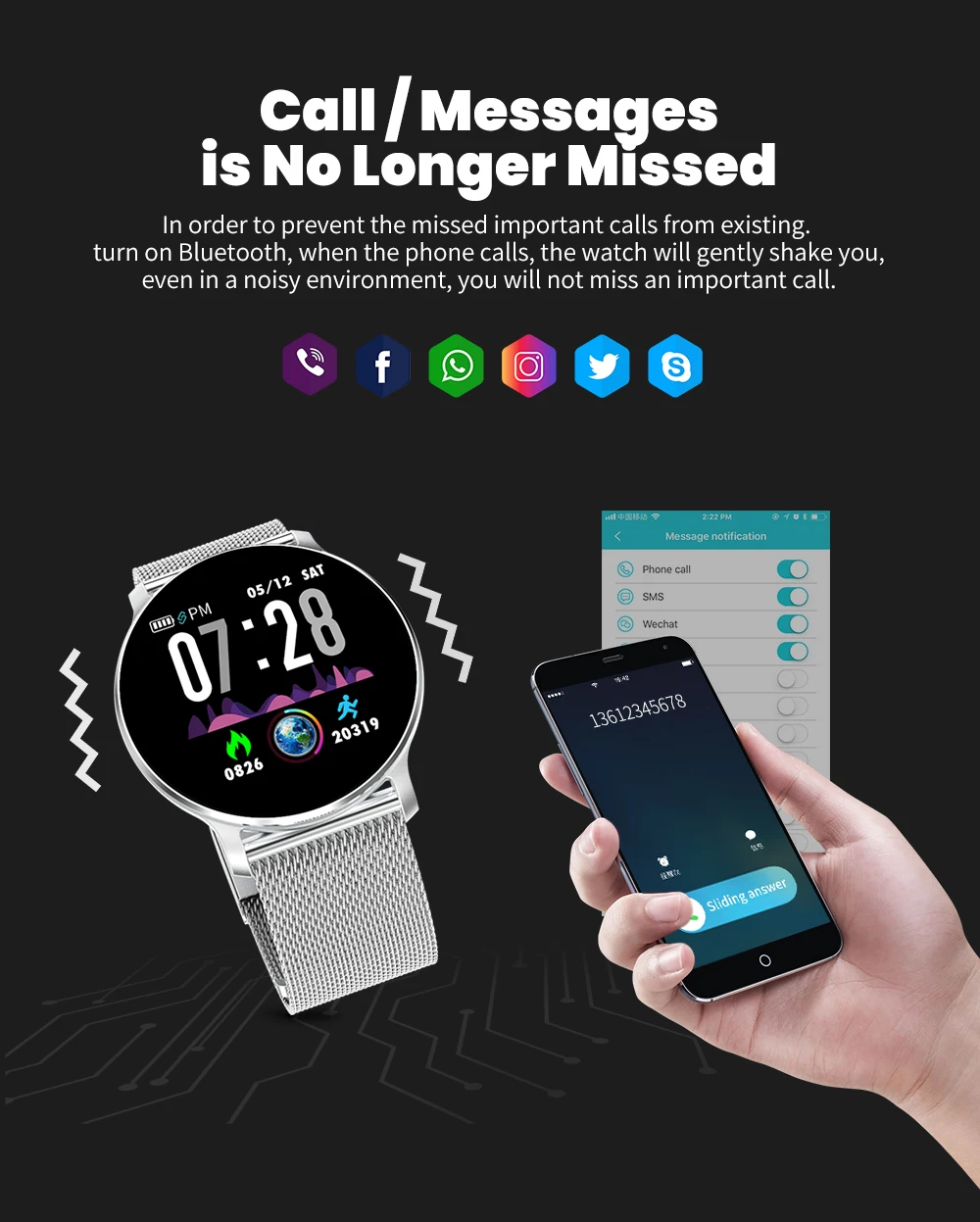 NY03 Смарт-часы IP68 водонепроницаемый монитор сердечного ритма Smartwatch сообщение умный Браслет для занятий спортом для Android и IOS PK S9