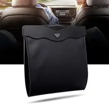 Умный светодиодный автомобильный мусорный бак водонепроницаемый мешок для мусора кожаный карман для хранения многоразового использования G6KC