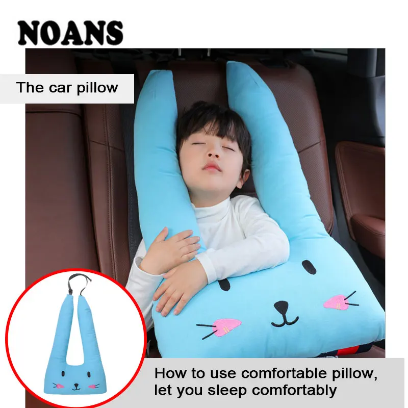

Car child headrest seat belt cartoon shoulder sleeping neck pillow for Skoda Rapid Fabia karoq Peugeot 308 206 307 407 207 208