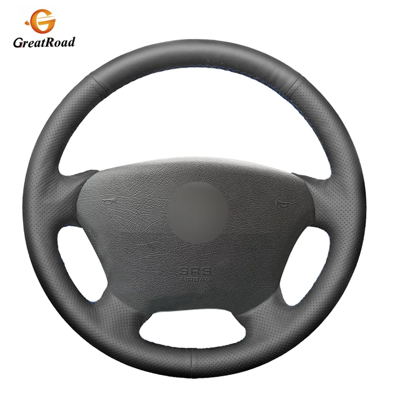 Hand-stitched BlackGenuine leather Car Steering Wheel Cover for Mercedes Benz W163 M-Class ML230 270 320 350 430 500 1997 | Автомобили и