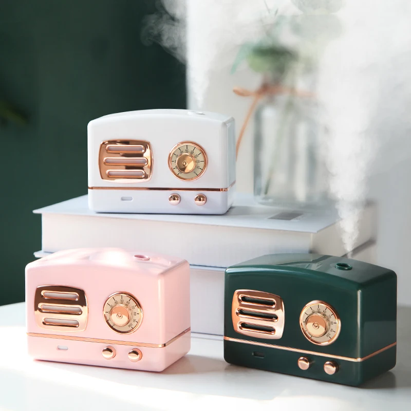 Mini Retro Humidifier USB Charging Sprayer Portable Office Desktop air Humidifier Home Bedroom Dormitory Student Spray 1pcs 2023 retro oil painting calendar acrylic light message board desktop usb charging yearly agenda night lamp note board gifts