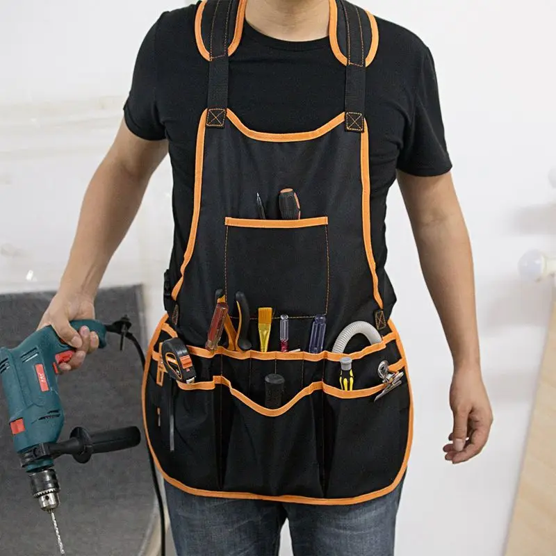 Work Apron tool 16 Tool Pockets tool belt Adjustable vest Tool Apron for mans work apron and women work apron with waterproof ap