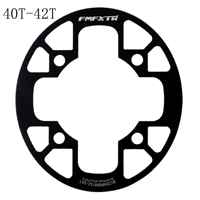 Oval-Black-40T-42T MTB фиксированной Шестерни Велоспорт Горный велосипед Звездочка Поддержка Рынок Защитная крышка большой 32 T/36 T/38 T/40 т/42 т шатунный палец для диаметра окружности болтов - Цвет: Oval-Black-40T-42T