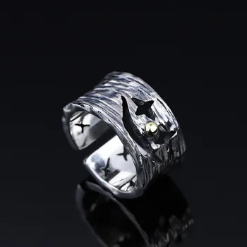 

Simple ring male single ring retro birthday gift personality 925 silver birthday gift