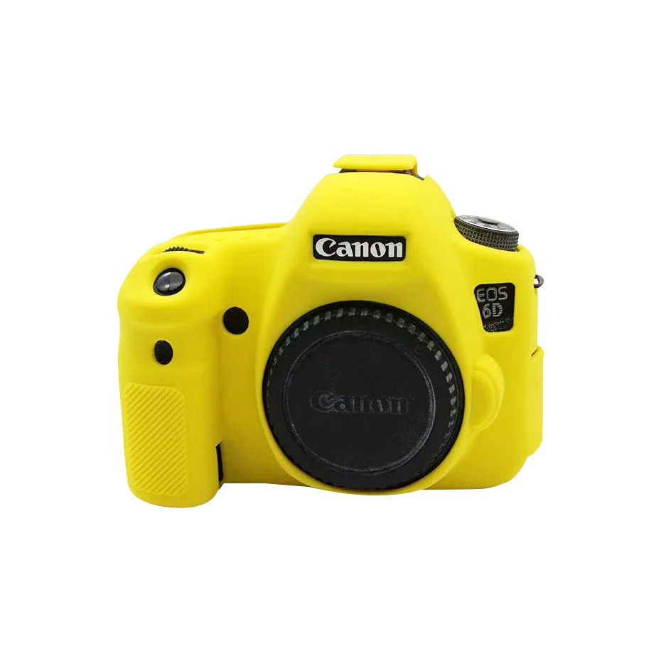 6D2 Yellow FOTOFLY для Canon EOS 6D Mark II 2 сумки для камеры мягкие силиконовые чехлы Защитный чехол для корпуса чехол для Canon 6 D аксессуары для камеры - Цвет: 6D2 Yellow
