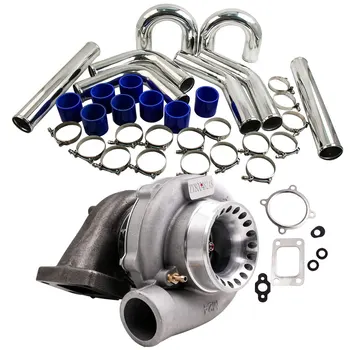 

GT3582R GT35 GT3582 Turbo For Ford Falcon BA BF XR6 & 76mm Intercooler Pipe Kit 4/6 cylinder for 3.0-6.0L engines A/R .70