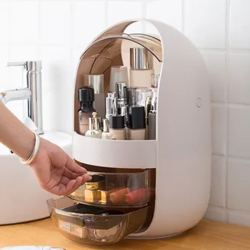 

2020 Satellite Warehouse Cosmetic Storage Box Drawer Desktop Dustproof Simple Transparent Finishing Box Dressing Table Rack