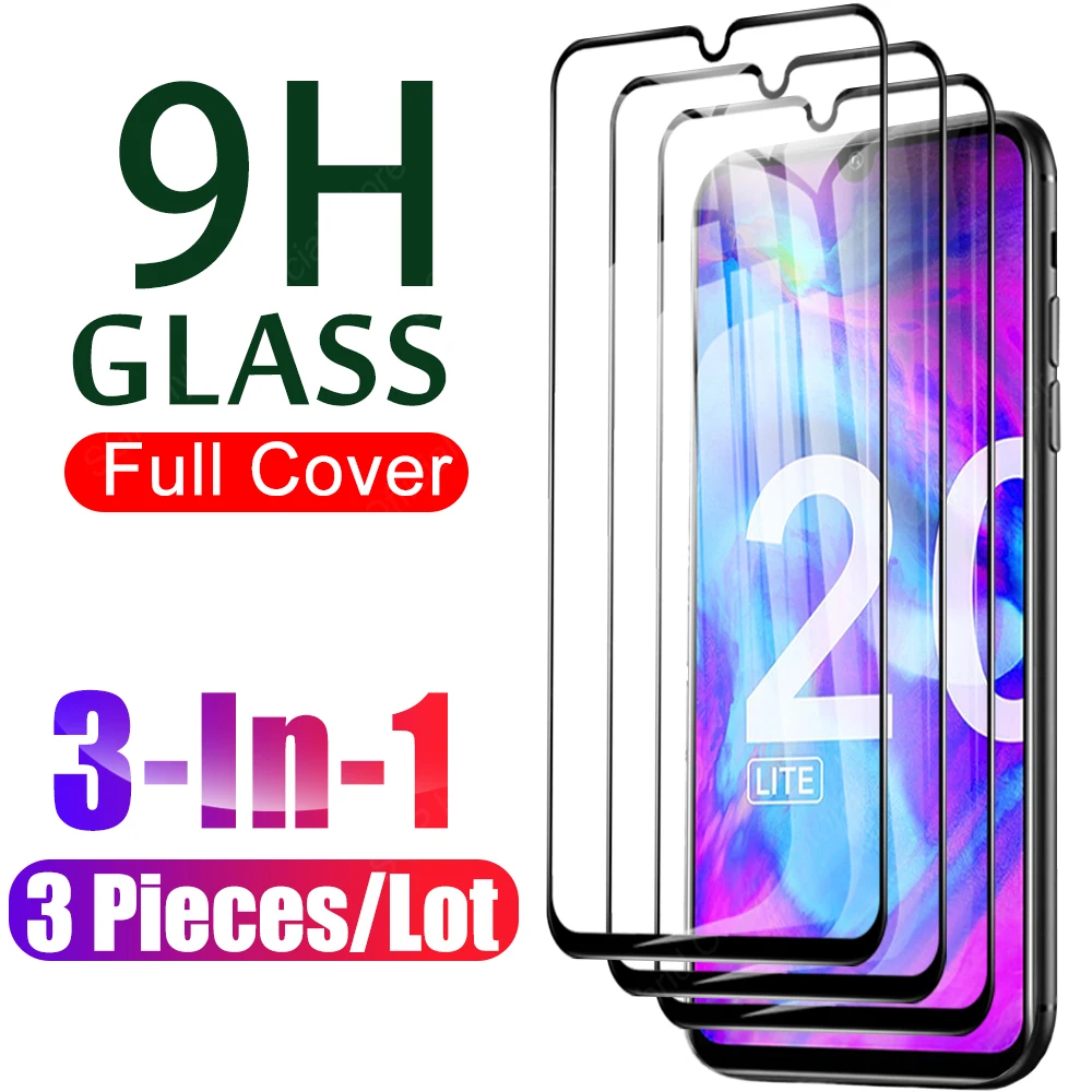 

3Pcs Full Cover Tempered Glass For Honor 20 Lite Screen Protector On Honor20 20lite 20e 20s Honor20lite MAR-LX1H Protective Film