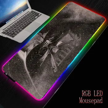 

XGZ Star Wars Large LED Light RGB Waterproof Gaming Mouse Pad USB Wired Gamer Mousepad Mice Mat 7 Dazzle Colors for Computer PC