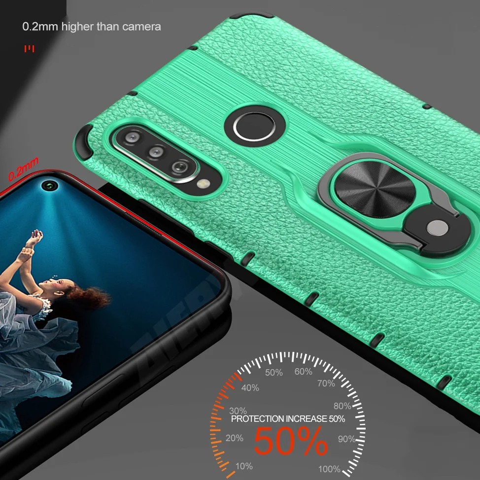 Чехол Raugee для huawei P30 Pro кольцо Броня магнитный автомобильный чехол из мягкого ТПУ