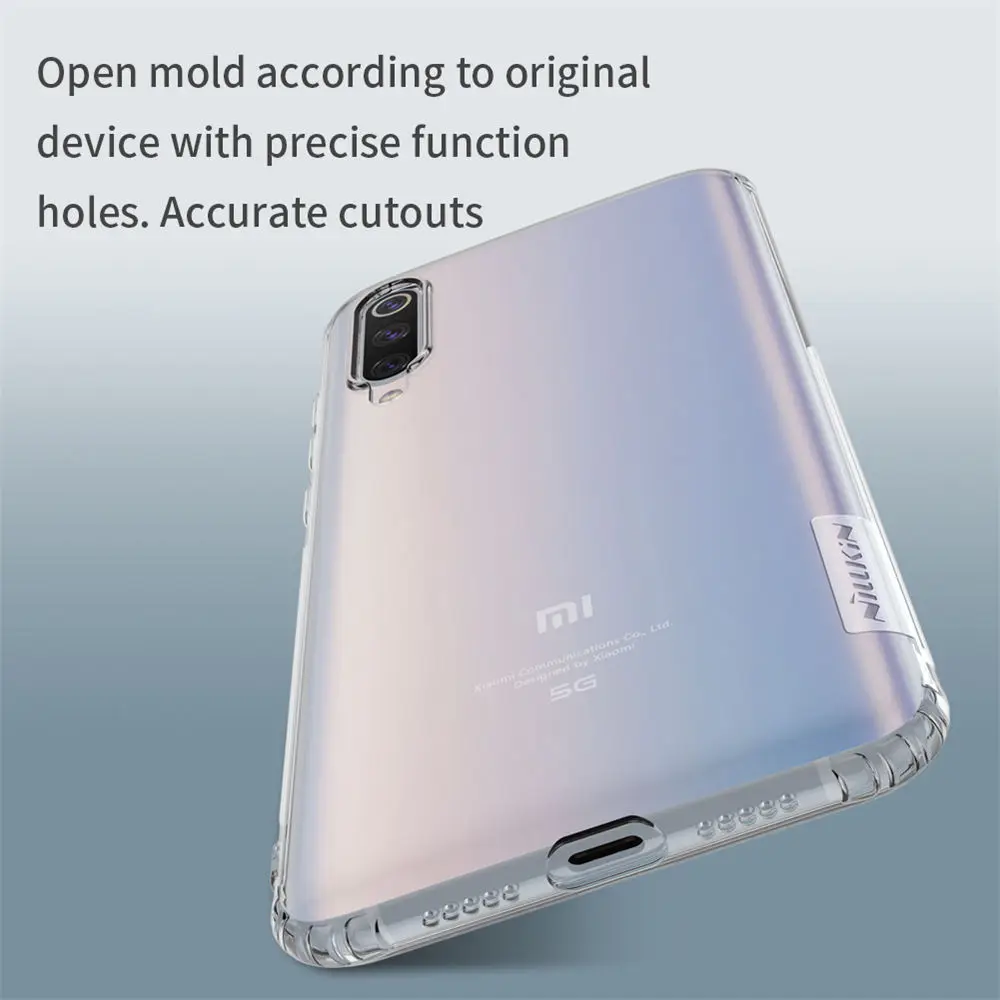 Прозрачный мягкий силиконовый чехол Nillkin из ТПУ для мобильного телефона Xiaomi Mi 9 Pro 5G, ультратонкий