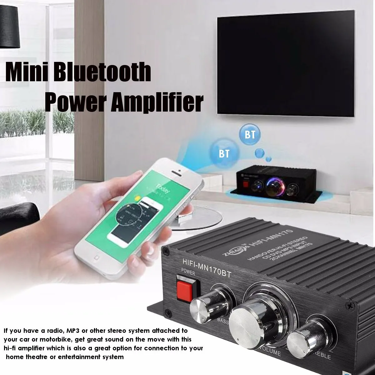 30 Вт Высокое качество звука усилители домашние мини усилители Hi-Fi bluetooth усилитель мощности Аудио Бас Сабвуфер автомобильный усилитель стерео