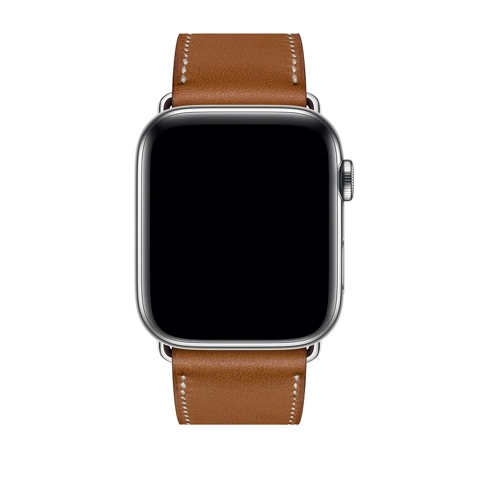 Ebene Barenia кожаный ремешок для iWatch 5 4 3 2 полосы 44 мм 40 мм Herm ремешок для часов с логотипом Herm Apple Watch