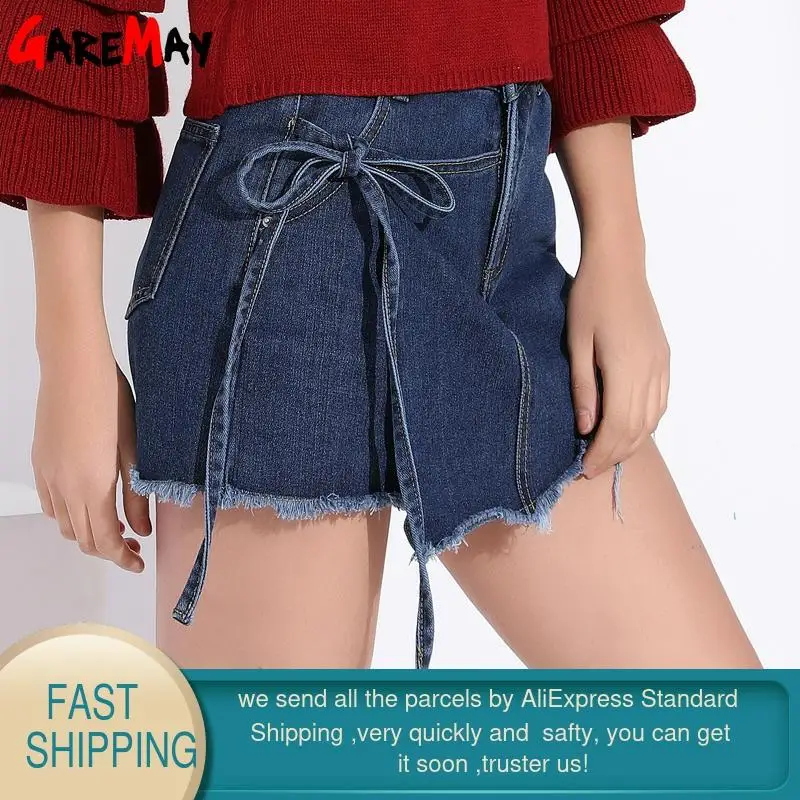 Юбка шорты женская джинсовая с завышенной талией х/б|skirt shorts woman|shorts womenwomen short |