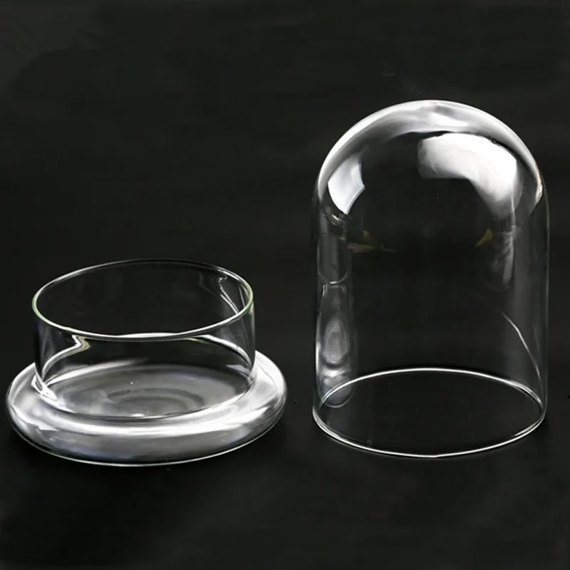 1pc D12H15 dome base Free Shipping 12*15cm Diameter=12cm Glass Base Glass Dome Vase Home Decoration Glass Cover Vase Friend Gift Wedding Decoration - Цвет: 1pc D12H15 dome base