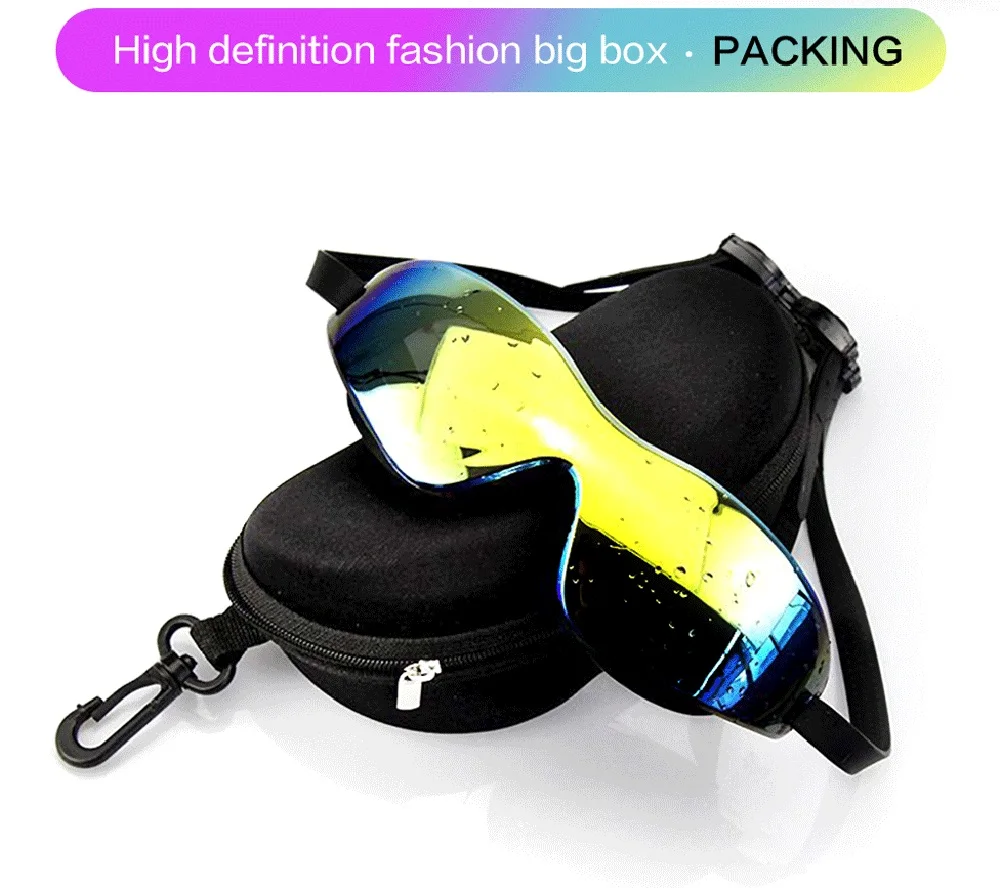 Large Frame Swimming Goggles Plating Swimming Glasses Anti-fog Waterproof UV Protection Professional Swim Glasses for Men Women