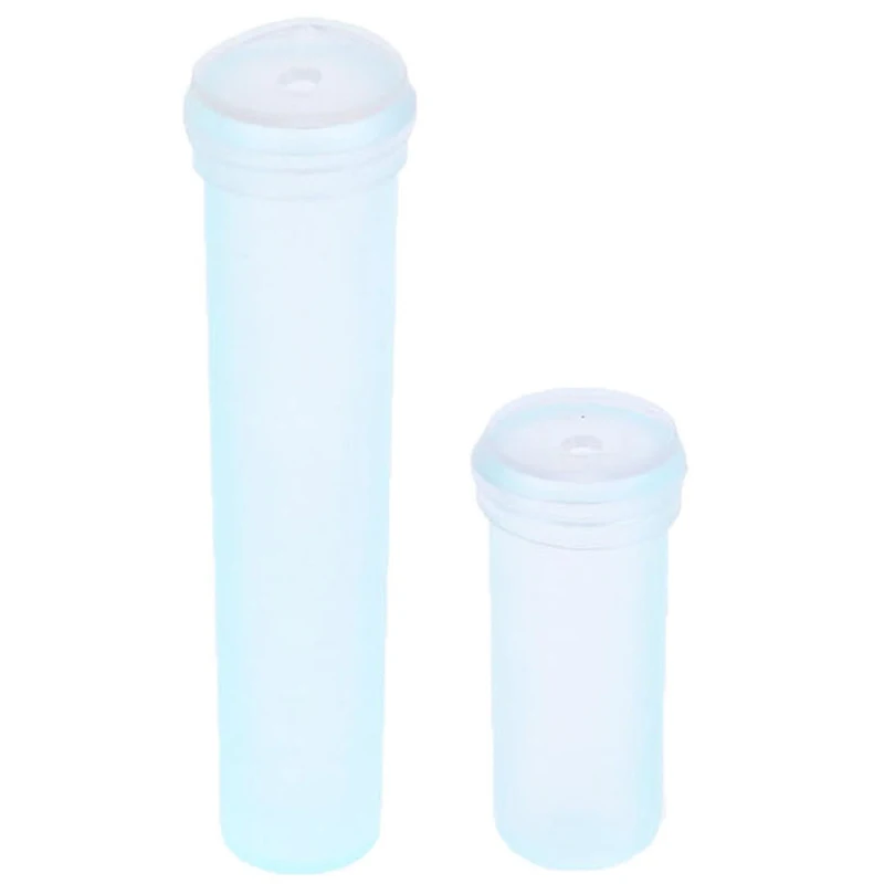 25Pcs Flower Tube 4cm/7cmBlue Plastic Water Tube Flowers Plant Nutrition Keep Fresh Rhizome Tube Hydroponic Container Home Decor
