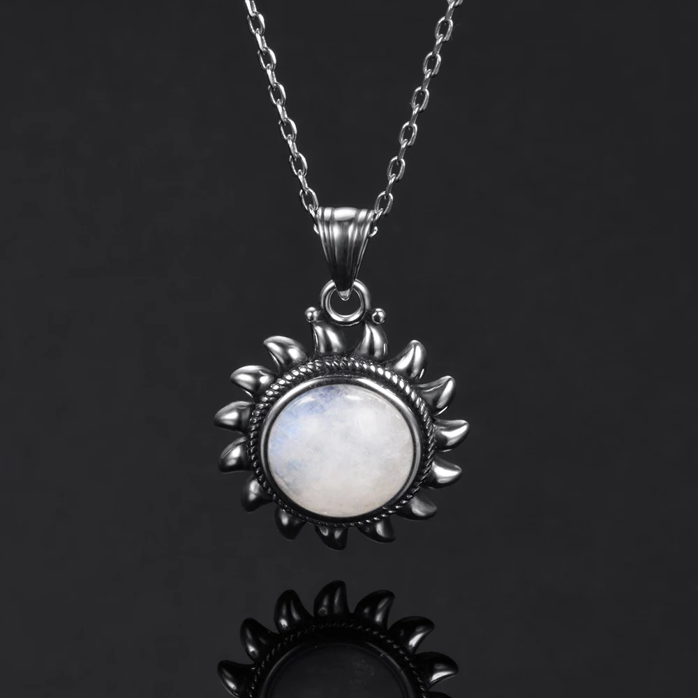 Original Design Sun Pendants Necklaces 925 Sterling Silver Jewelry Necklace for Women Collares Popular Fine Party Gift